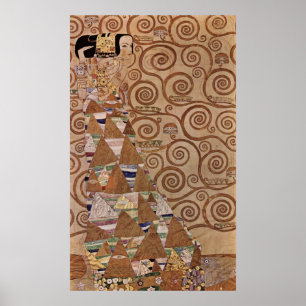 Póster Pintura de Gustav Klimt: La expectativa (1908)