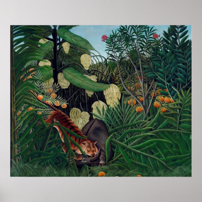 Póster Pintura de Henri Rousseau de 1908 (Frente)
