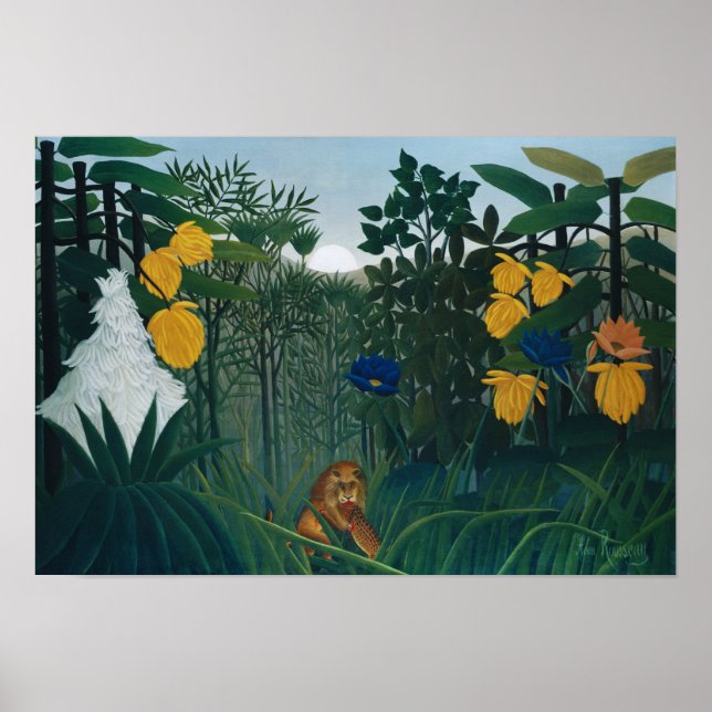 Póster Pintura de Henri Rousseau de 1908 (Frente)