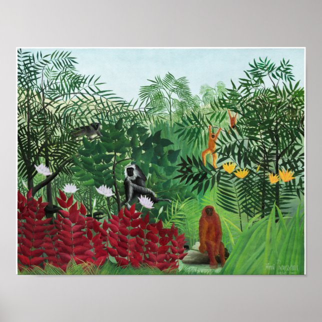 Póster Pintura de Henri Rousseau de 1908 (Frente)