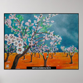 Póster Pintura de Huerto de Almendros por Alfred Fox