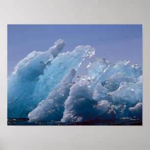 Póster Pintura de iceberg de Alaska
