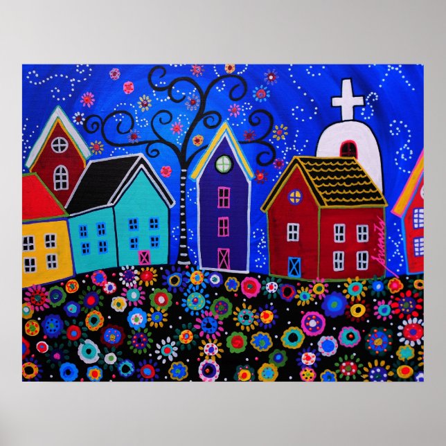 PÓSTER PINTURA DE IMPRESORES DE PUEBLO II MEXICANO (Frente)