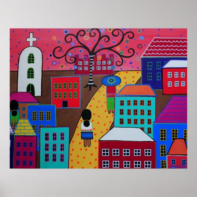 PÓSTER PINTURA DE IMPRESORES DE PUEBLO III DE MÉXICO (Frente)