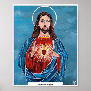 Póster Pintura de Jesucristo por Alfred Fox