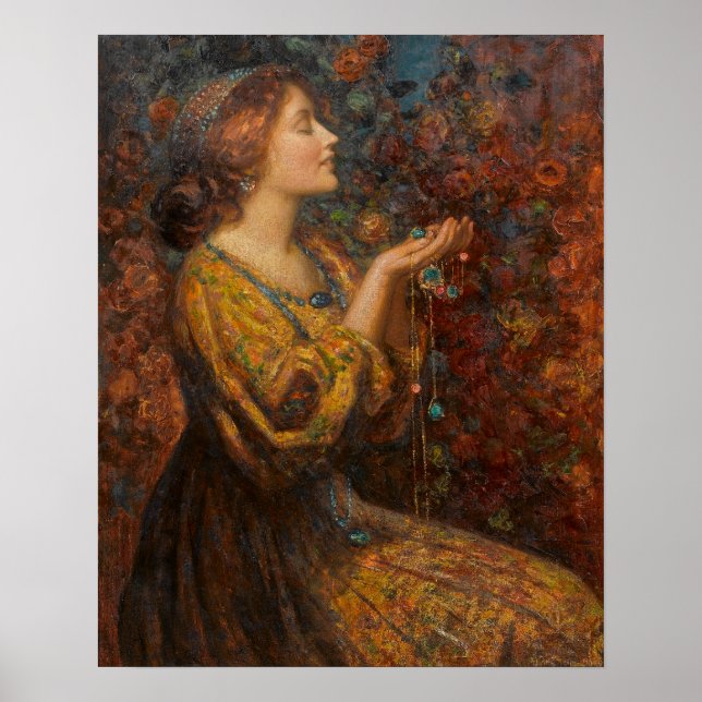 Póster Pintura de joyas Thomas Edwin Mostyn (Frente)