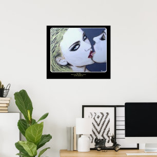 Póster Pintura de 'Just a Kiss' en un