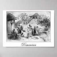Pintura de la Antigua República Dominicana alreded
