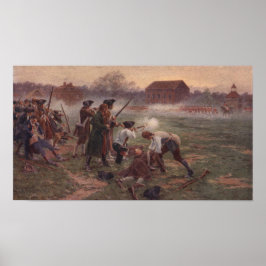 Póster Pintura de la batalla en línea en el revolucionari