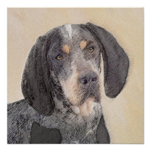 Póster Pintura de la cola de Bluetick - Ar de perro origi
