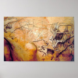 Póster Pintura de la cueva de Chauvet