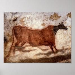 Póster Pintura de la cueva de Lascaux