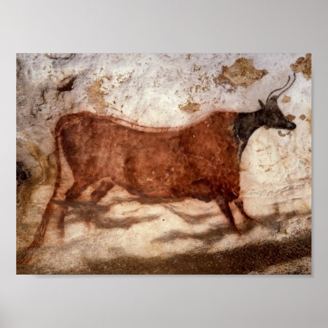 Póster Pintura de la cueva de Lascaux (Frente)