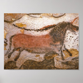 Póster Pintura de la cueva de Lascaux