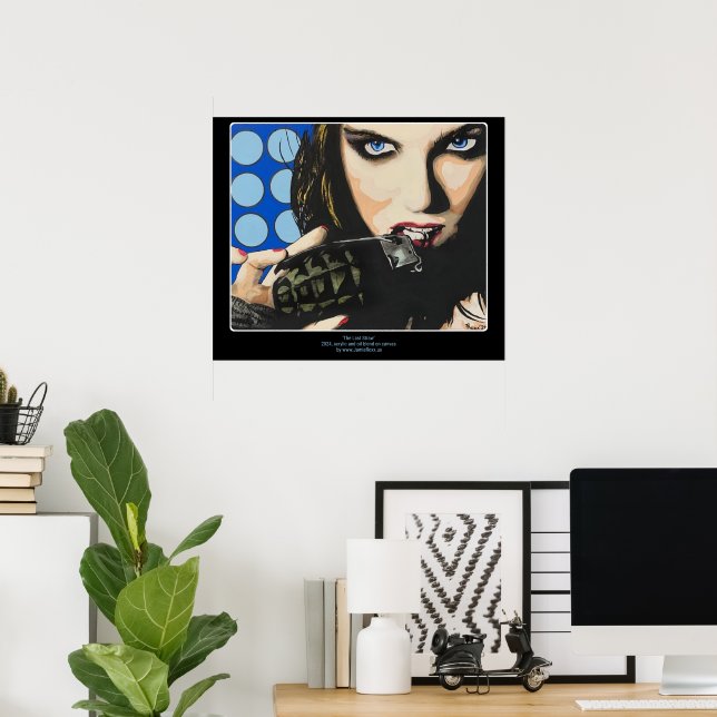 Póster Pintura de ‘La gota que derramó el vaso’ (Oficina en casa)