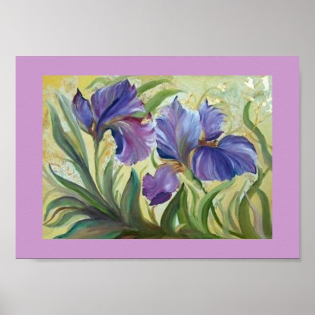 Póster Pintura de la irisis romántica (Frente)