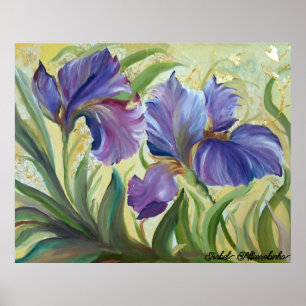 Póster Pintura de la irisis romántica