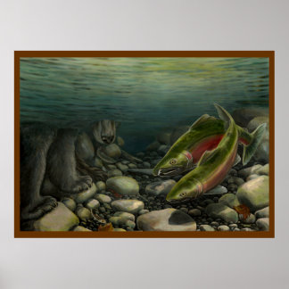 Póster Pintura de la naturaleza canadiense imprime el sal