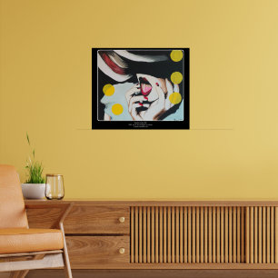 Póster Pintura de "lectura de la voluntad" sobre una