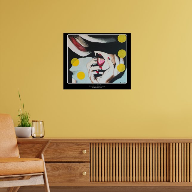 Póster Pintura de "lectura de la voluntad" sobre una (Salón 2)