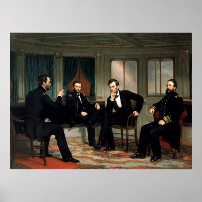 Póster Pintura de líderes sindicales de la guerra civil (Frente)