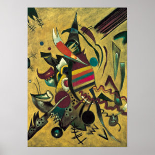 Póster Pintura de lienzo abstracto de puntos de Kandinsky