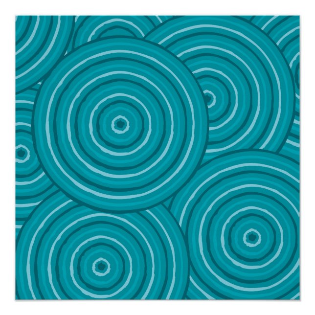 Póster Pintura de línea aborigen (Anverso)