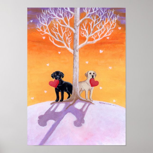 Póster Pintura de los labradores de invierno (Frente)