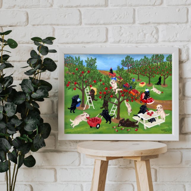 Póster Pintura de los labradores de la granja Apple (Subido por el creador)