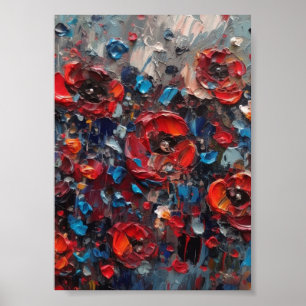 Póster Pintura de los opacos abstractos