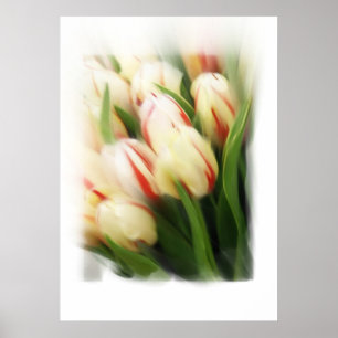 Póster Pintura de los "tulipanes" en lona