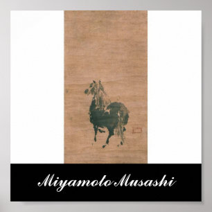 Póster Pintura de Miyamoto Musashi, C. 1600's