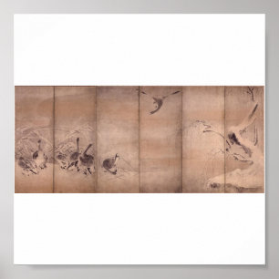 Póster Pintura de Miyamoto Musashi, C. 1600's
