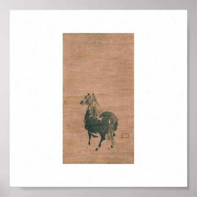 Póster Pintura de Miyamoto Musashi, c. Años 1600 (Frente)