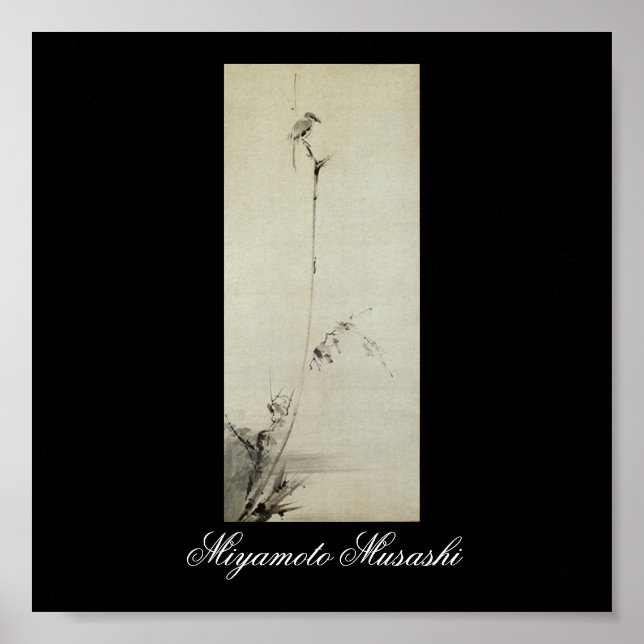 Póster Pintura de Miyamoto Musashi, c. Años 1600 (Frente)