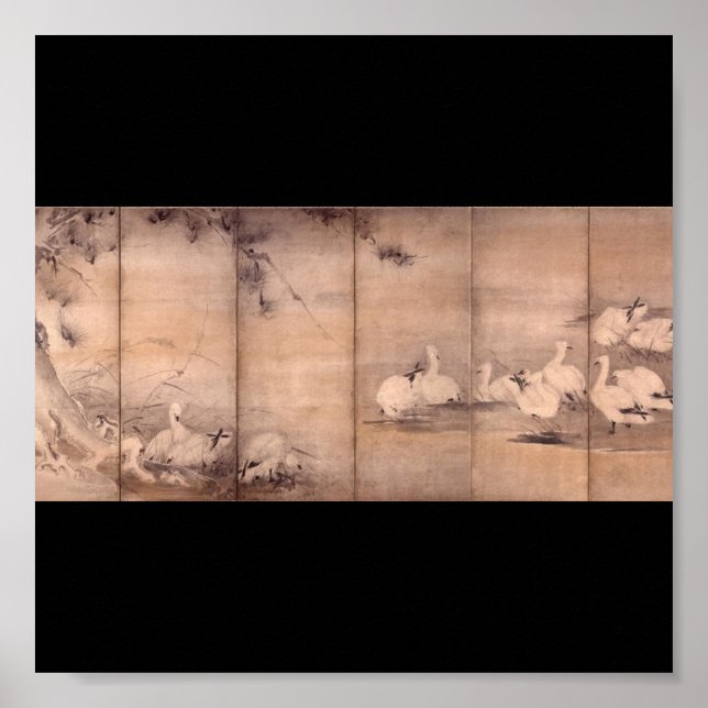 Póster Pintura de Miyamoto Musashi, c. Años 1600 (Frente)
