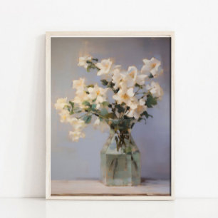 Póster Pintura de naturaleza muerta de florero, Naturalez