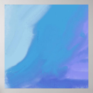 Póster pintura de óleo abstracta