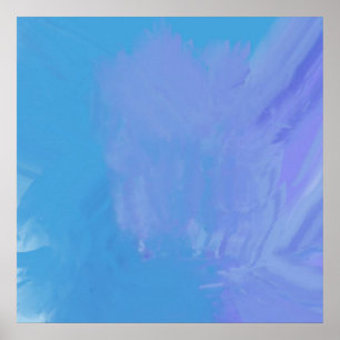 Póster pintura de óleo abstracta