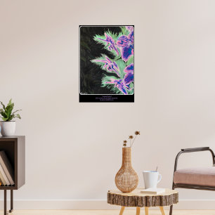 Póster Pintura de 'Orquídea Tropical' en una 