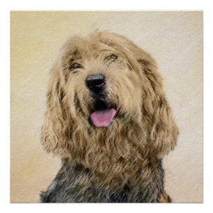 Póster Pintura de Otterhound - Arte de perro original lin