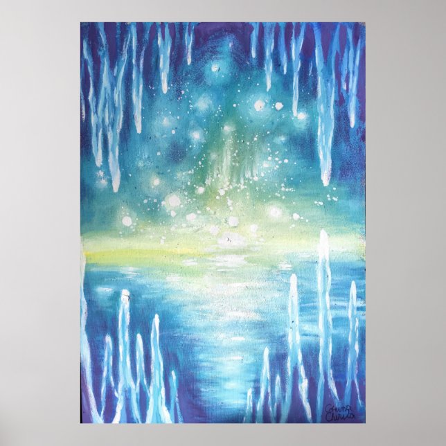 Póster Pintura de paisaje polar (Frente)