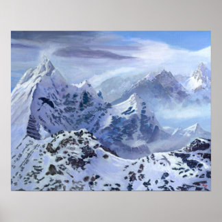 Póster Pintura de paisajes ineficaces