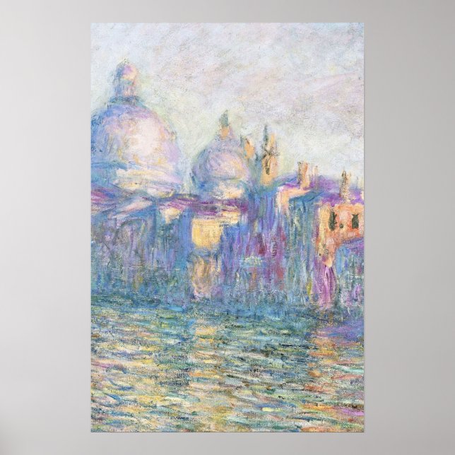 Póster Pintura de paisajes urbanos colorida (Frente)