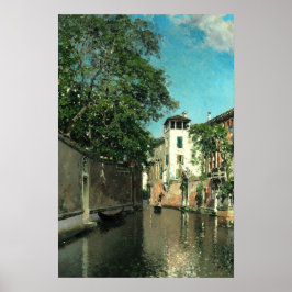 Póster Pintura de paisajes urbanos de Europa