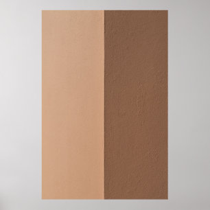 Póster Pintura de pared blanca junto a una pared blanca