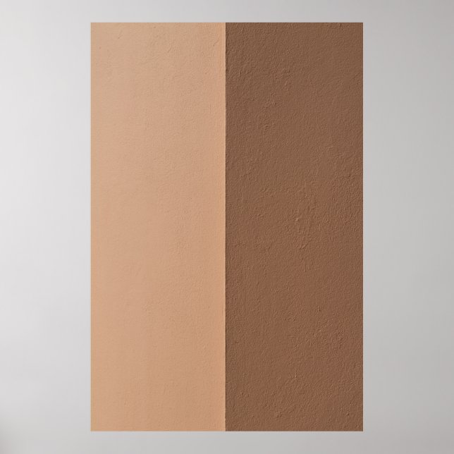 Póster Pintura de pared blanca junto a una pared blanca (Frente)