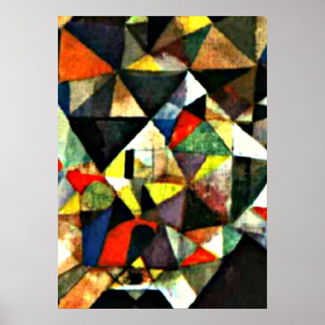 Póster Pintura de Paul Klee, con el huevo (Frente)