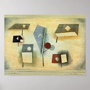 Póster Pintura de Paul Klee, Seis Especies,
