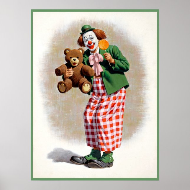 Póster Pintura de payaso 4 (Frente)